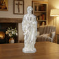 Saint Joseph Holding Lilies Statue | White Silk-Like Finishing