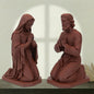 Saint Joseph Kneeling Statue | Wood-Like Finishing Texture